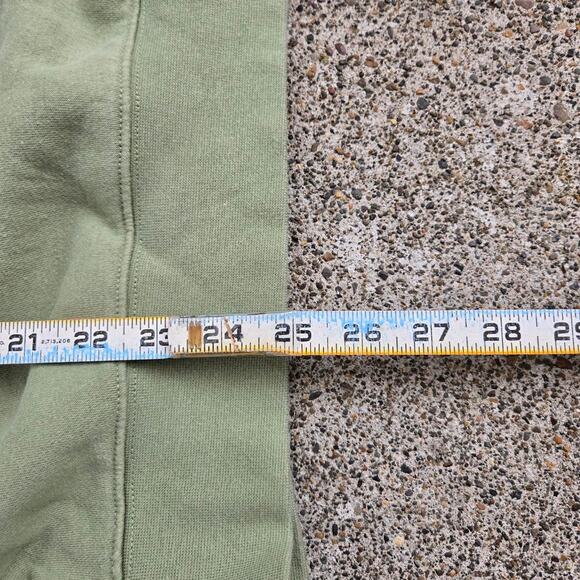 Vtg Y2k NIKE Embroidered Swoosh Spellout Logo Pistachio Athletic Sweatshirt Med - Picture 5 of 5